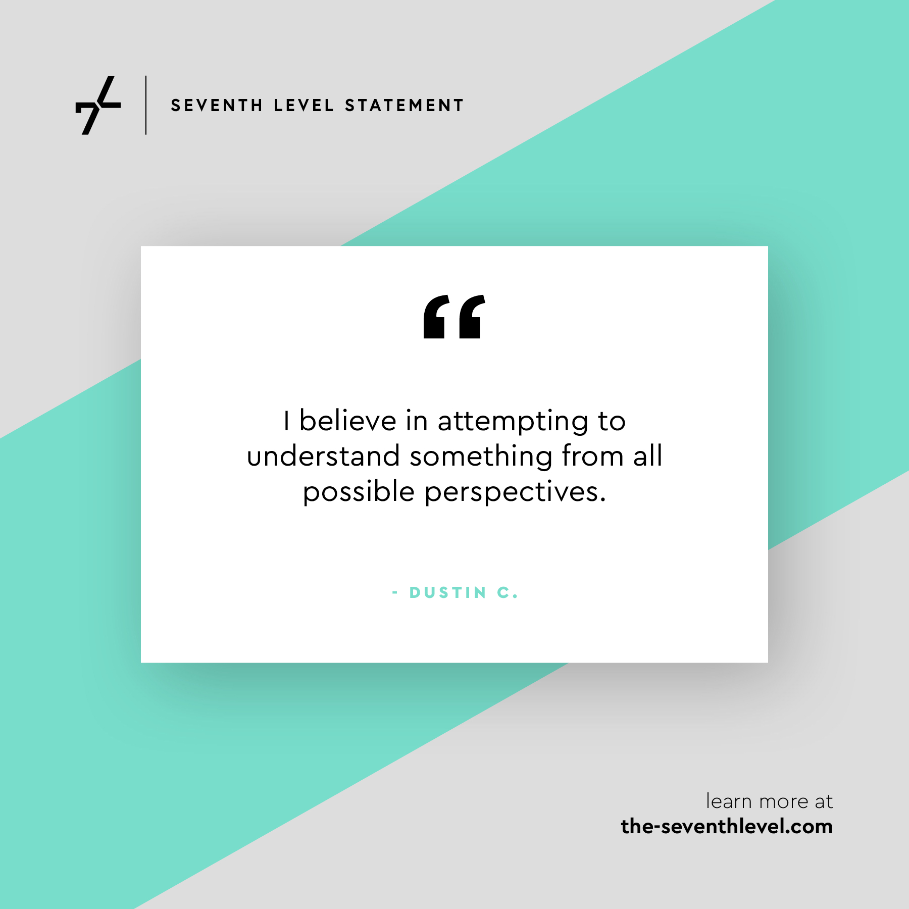 An example Seventh Level Statement